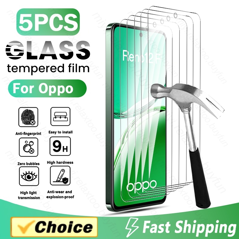 Oppo Reno 12 - 5 STKS 100% Originele HD Gehard