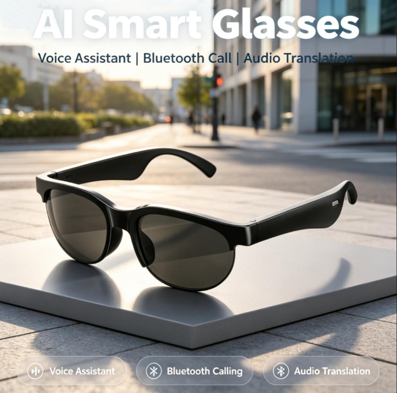 Smart Glasses Lens - Slimme Bluetooth-bril TAC gepolariseerde zonnebril Draadloze