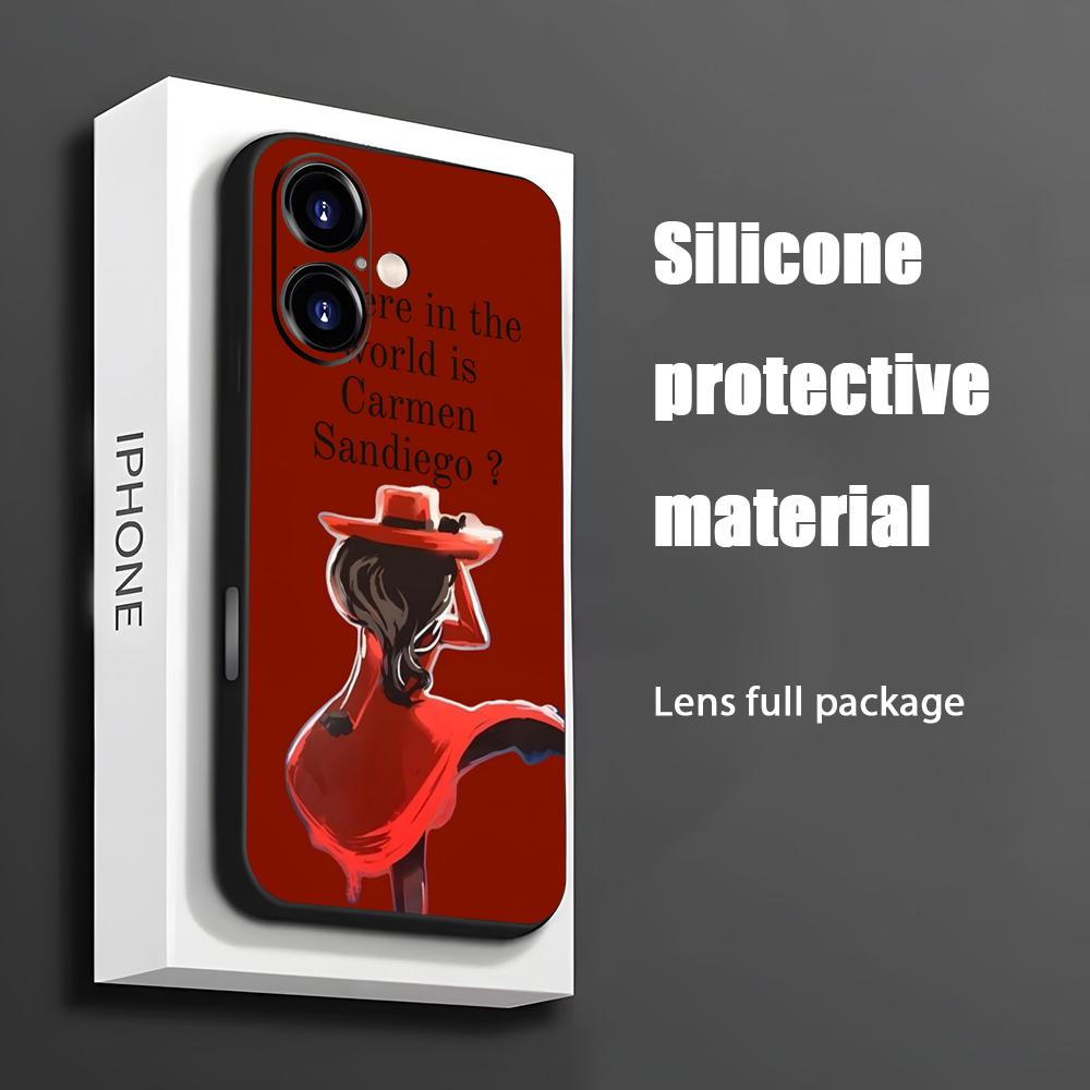 Apple Iphone 15 - Hot Carmen Sandiego Cartoon Telefoon Case