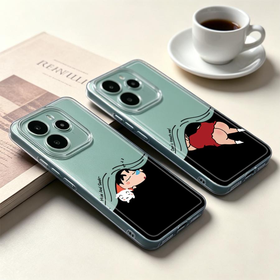 Xiaomi Redmi Note 14 - Cartoon Shin-ChanS zachte telefoonhoesje voor Xiaomi