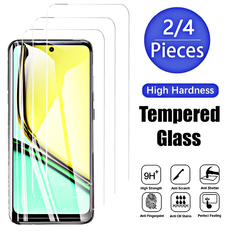 Realme C67 - 4PCS 2PCS Anti-Kras Gehard Glas voor
