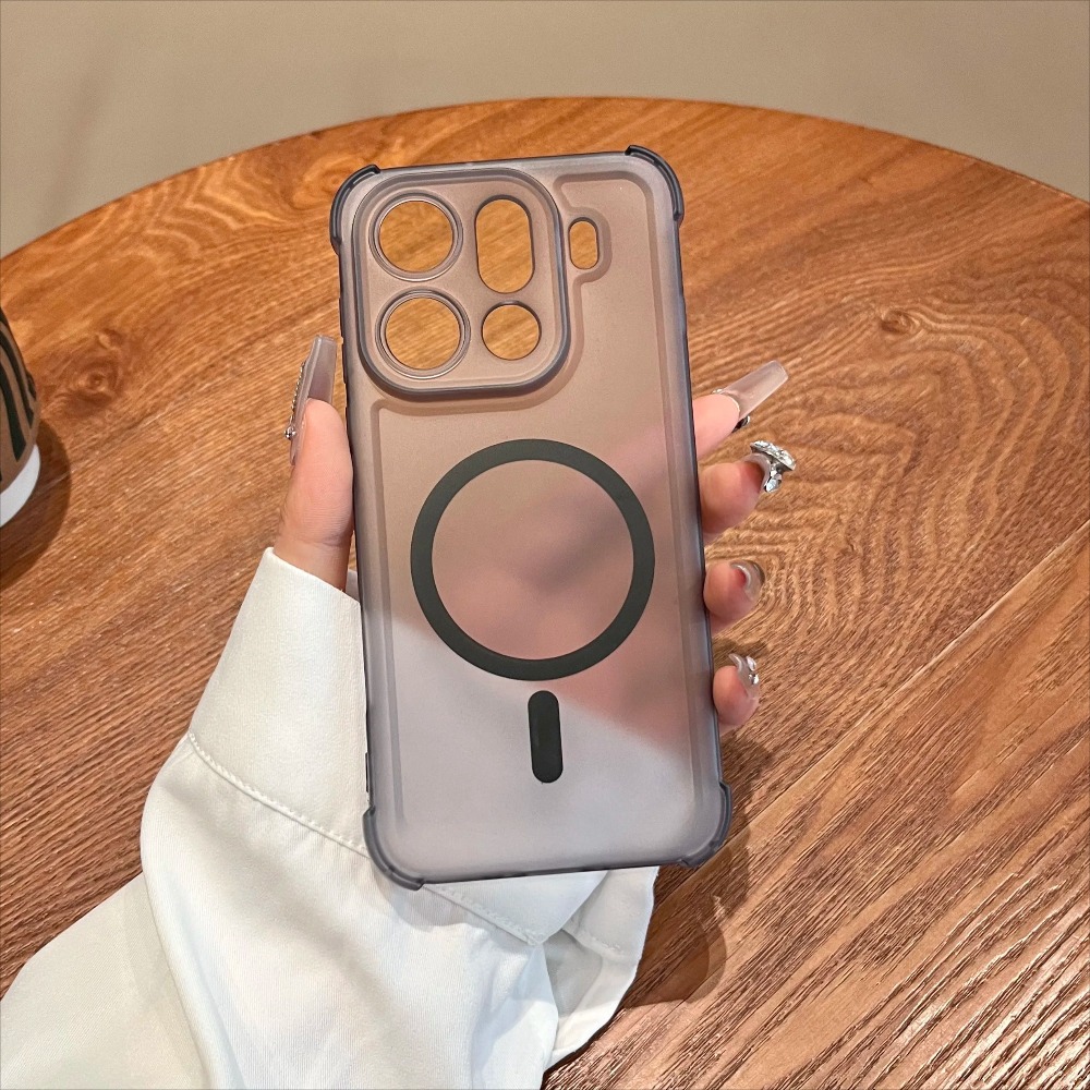 Oppo Find X8 - Simpele Matte Zachte Matglazen Magnetische Telefoonhoes
