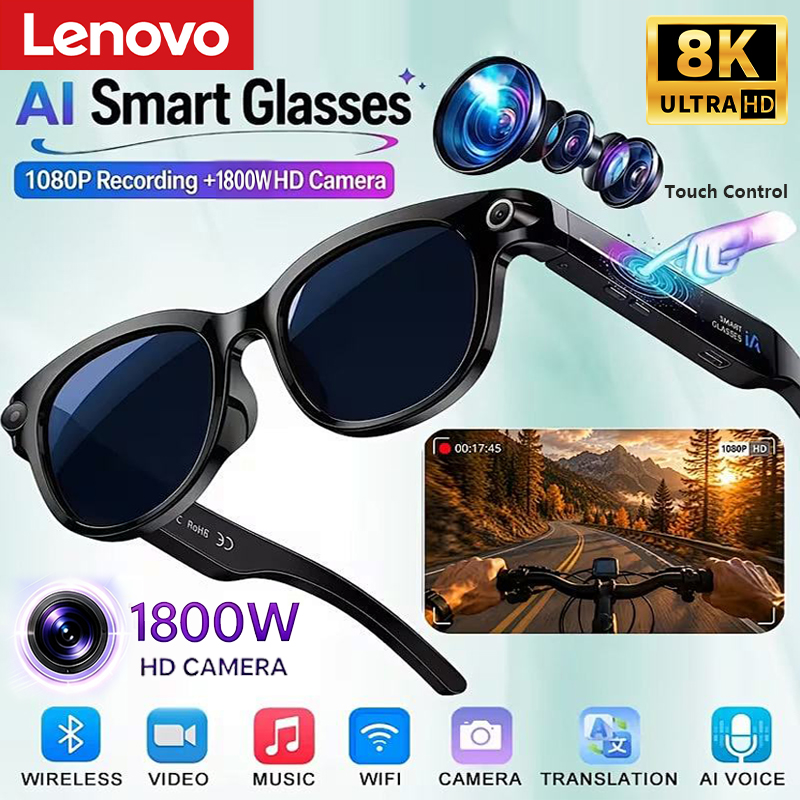 Smart Glasses Lens - Lenovo 8K 1800W AI Smart Bril