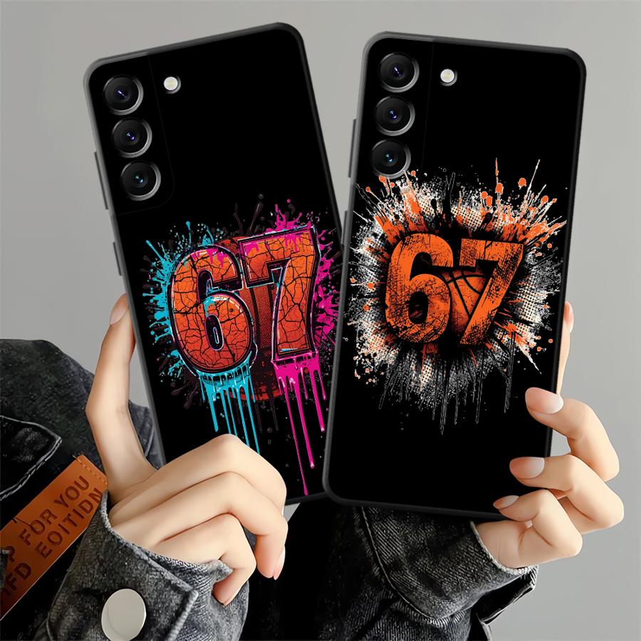 Graffiti Basketbal 67 hoesje v - Samsung Galaxy A55 recensie en prijs