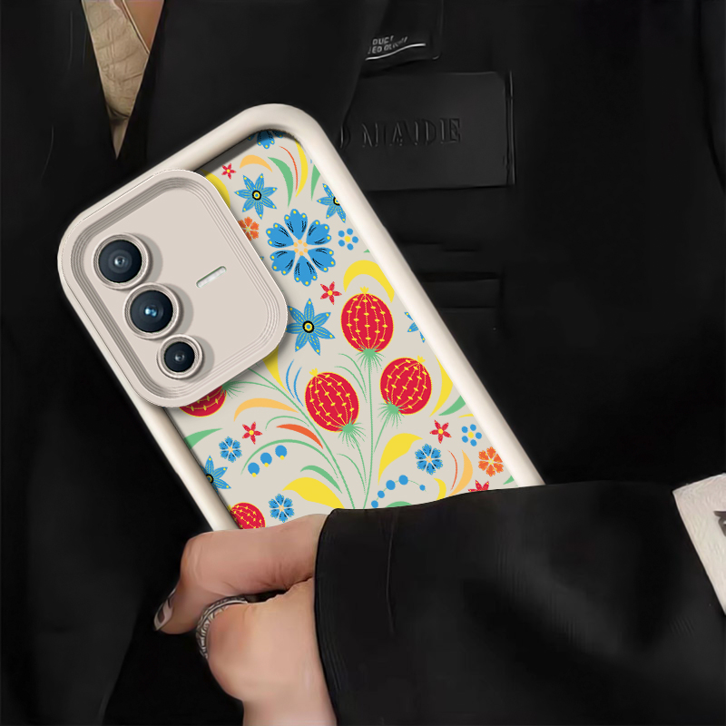 Bloemen Telefoonhoesje Voor Vi - Vivo V40 recensie en prijs